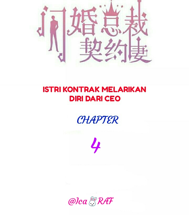 Istri Kontrak Melarikan Diri Dari CEO-Chapter 4